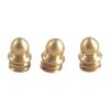 BRADLEY GUNSIGHT BRASS SKIRTED BEAD, 1/8" 5-40 TPI, GOLD, 3-PAK