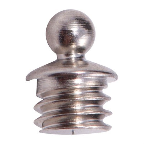 Los SIGHT BEADS de BRADLEY GUNSIGHT ofrecen una colocación precisa en un bloque de acero, mayor superficie y resistencia, disponibles en bronce dorado o plateado.