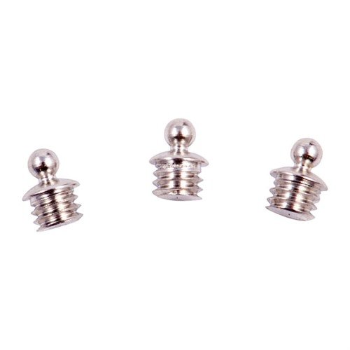 Los SIGHT BEADS de BRADLEY GUNSIGHT ofrecen una colocación precisa en un bloque de acero, mayor superficie y resistencia, disponibles en latón dorado o plateado.