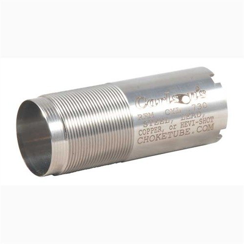 Los tubos de choke Rem-Choke de acero inoxidable de Carlson's son resistentes a la corrosión, compatibles con cargas de acero y magnum, ideales para tu escopeta.