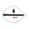 Aumenta la capacidad de tu Remington 870 en un minuto con esta extensión de acero, fácil de instalar y perfecta para eventos de tiro o uso policial.