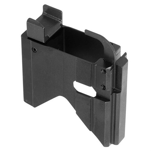 Convierte tu AR-15/M16 en 9mm con el adaptador Colt, acepta cargadores Colt, incluye ejector y feedramp, y está hecho de aluminio y componentes de acero.