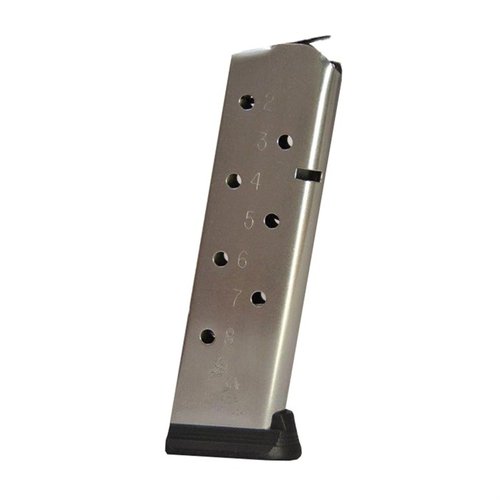 Consigue el cargador original Colt de 8RD para tus modelos 1911 Government y Commander, diseñado para un rendimiento óptimo y máxima fiabilidad.