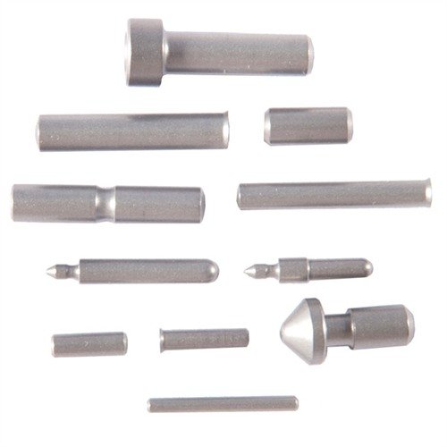 Renueva tu 1911 con este set de 11 pines de acero tratado, resistente al desgaste y disponible en acero blued o inoxidable. ¡Durabilidad garantizada!