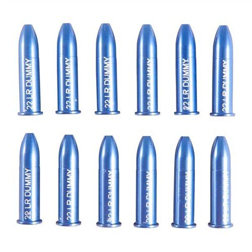 Los RIMFIRE DUMMY ROUNDS de A-ZOOM son ideales para probar la funcionalidad de tus armas de fuego de forma segura, evitando descargas accidentales.