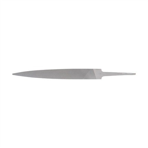 Las limas Swiss Pattern de 4" son perfectas para detalles finos, alcanzando ángulos rectos y espacios reducidos, con dientes de doble corte y bordes seguros.