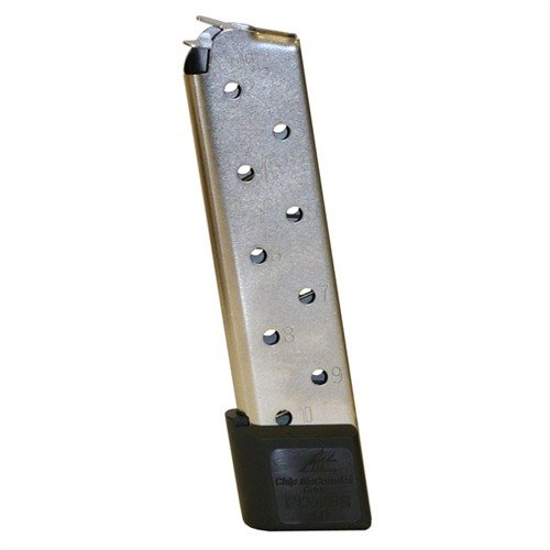 Descubre el Power Magazine de 10RD para 1911, con acero inoxidable, alimentación perfecta, y un diseño robusto que asegura rendimiento confiable en cada disparo.