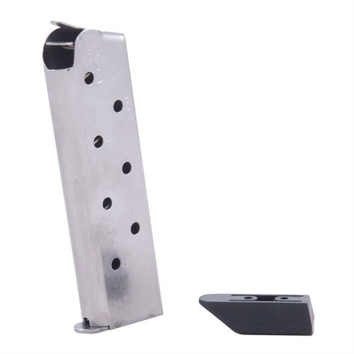 Los cargadores Chip McCormick de 8RD .45 ACP ofrecen mayor capacidad y alimentación confiable, con acero inoxidable y diseño optimizado para tu 1911.