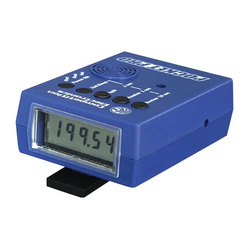 El Pocket Pro mide intervalos de tiempo de disparo, tiene un diseño ergonómico, pantalla grande, y permite revisar hasta 50 disparos. ¡Ideal para tu práctica!