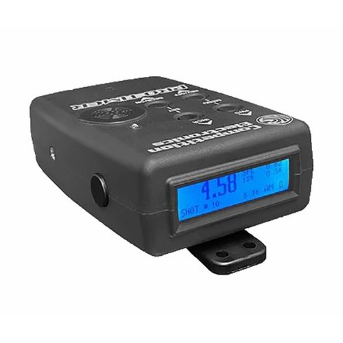 El PROTIMER ofrece memoria de 50 disparos, cálculo de hit factor, pantalla LCD retroiluminada y hasta 5 ajustes de tiempo. Ideal para tus sesiones de práctica.