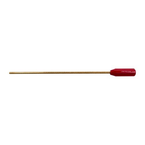 El BRASS CHAMBER ROD de DEWEY es fácil de usar, ideal para limpiar cámaras sucias, con mango fijo y longitudes perfectas para rifles, pistolas y escopetas.