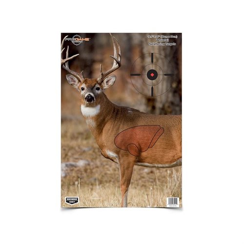 Los objetivos BC Pregame de 16.5"x24" te ayudan a mejorar tu puntería con colores realistas que muestran claramente tus impactos. ¡Confianza garantizada!