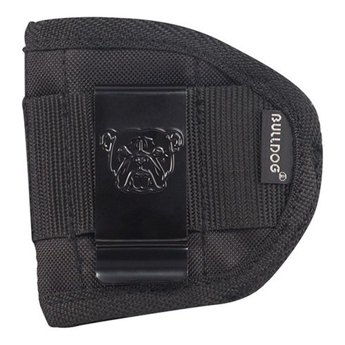 El Bulldog Black Small Inside Pants Holster es perfecto para llevar tu arma de forma discreta y cómoda, con un diseño que se adapta a tu cuerpo.