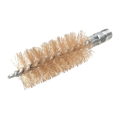 La brocha de limpieza Hoppe's 28ga PhosphorBronze es perfecta para mantener tu escopeta en óptimas condiciones, eliminando la suciedad y residuos de manera eficaz.