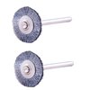 Las cepillos de alambre DREMEL #428 son pequeños y versátiles, ideales para eliminar óxido, corrosión y pulir superficies metálicas con facilidad.