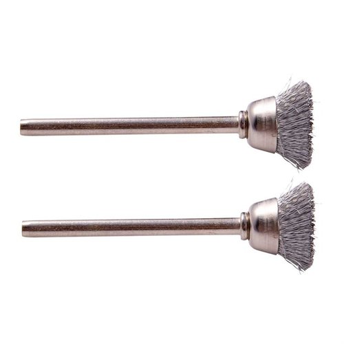 Las cepillos de acero DREMEL #442 son perfectos para eliminar óxido y corrosión, y pulir superficies metálicas con su diseño versátil y shanks de 1⁄8".