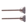 Las cepillos de acero DREMEL #442 son perfectos para eliminar óxido y corrosión, y pulir superficies metálicas con su diseño versátil y shanks de 1⁄8".