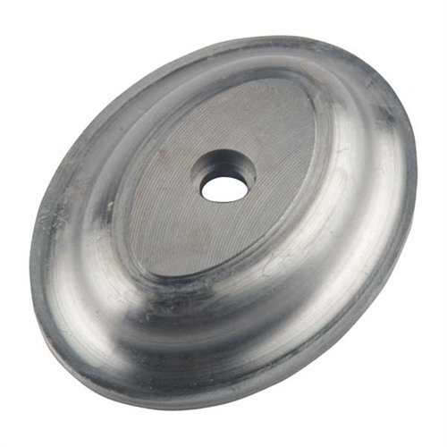 El RIFLE GRIP CAP PETITE de DRESSEL, machined en acero con acabado satinado, añade un toque especial a tu rifle o escopeta, con tornillo incluido.