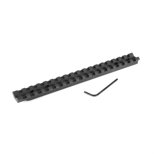 Mejora tu escopeta con la base de mira EGW Savage Edge/Axis, ligera y sin necesidad de taladrar, compatible con anillas Picatinny o Weaver.