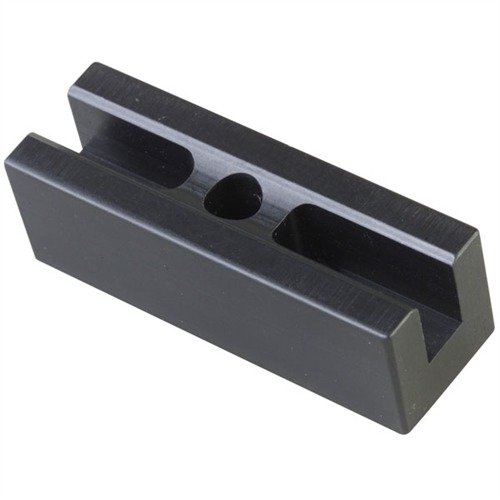 El 1911 LOCK-UP GAUGE de EGW es un medidor de aluminio que asegura la colocación del cañón durante el fresado y ajuste, manteniendo la alineación precisa.