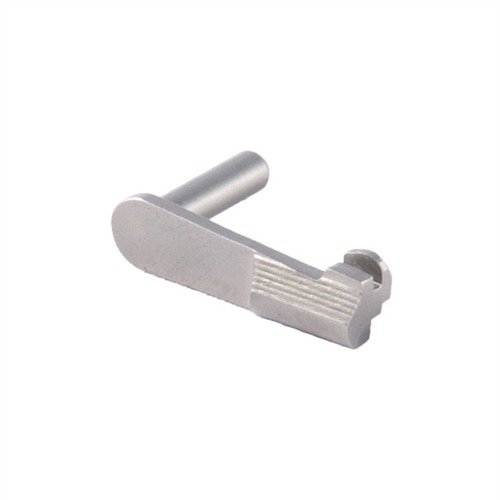 El 1911 Heavy Duty Slide Stop de EGW está fabricado en acero endurecido para máxima durabilidad y ajuste preciso, disponible en tamaños estándar y sobredimensionados.