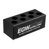 Los 7-Hole Chamber Checkers de EGW, fabricados en aluminio 6061 T6, te ayudan a evitar atascos y problemas de alimentación, asegurando que tu munición esté dentro de las especificaciones.