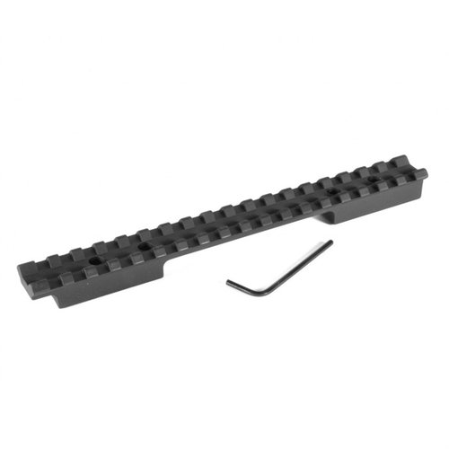 Añade versatilidad a tu escopeta con las bases EGW Savage 210, fabricadas en aluminio extruido, sin necesidad de perforaciones y con riel Picatinny para fácil ajuste.