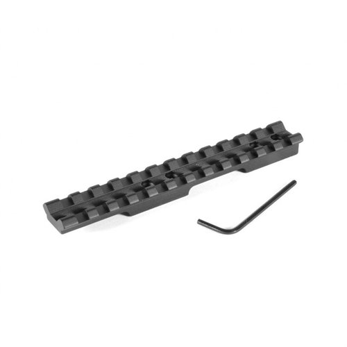 Añade versatilidad a tu escopeta con la base Picatinny de una pieza EGW, ligera, fácil de instalar y compatible con anillas Picatinny o Weaver.