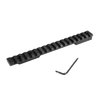 Las bases de mira EGW para Weatherby Mark V ofrecen un riel Picatinny de una pieza, fabricadas en aluminio 7075 T6, ligeras y precisas para mejorar tu puntería.