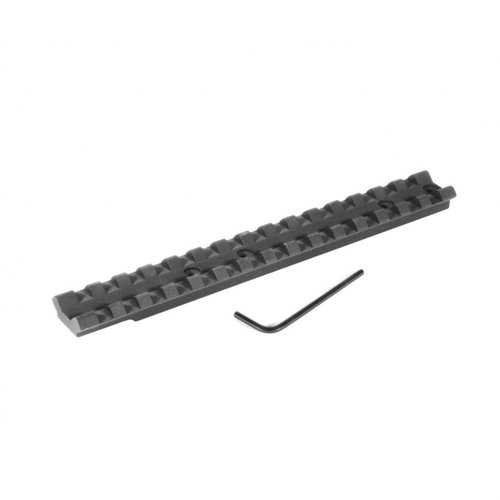 Mejora tu escopeta Winchester 1300 con la base EGW, fácil de instalar sin perforar, ligera y compatible con anillas Picatinny o Weaver para mayor versatilidad.