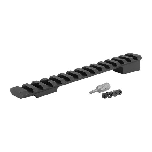 El montaje Picatinny de EGW para Savage 99 ofrece flexibilidad en la instalación de anillas y accesorios, con durabilidad garantizada gracias a su anodizado tipo III.