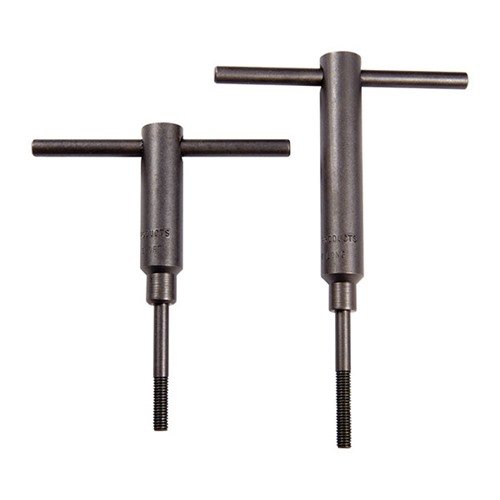 Los STOCKMAKER'S HANDSCREWS de FORSTER son ideales para un ajuste preciso del stock a la acción, con mangos de 3" y tornillos de diferentes longitudes.