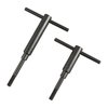 Los STOCKMAKER'S HANDSCREWS de FORSTER son ideales para un ajuste preciso del stock al mecanismo, con mango de 3" y vendidos en pares para mayor comodidad.