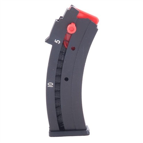 Disfruta de una alimentación confiable con el cargador de 10 rondas de acero para Remington 522, fácil de cargar y limpiar, con un diseño duradero.