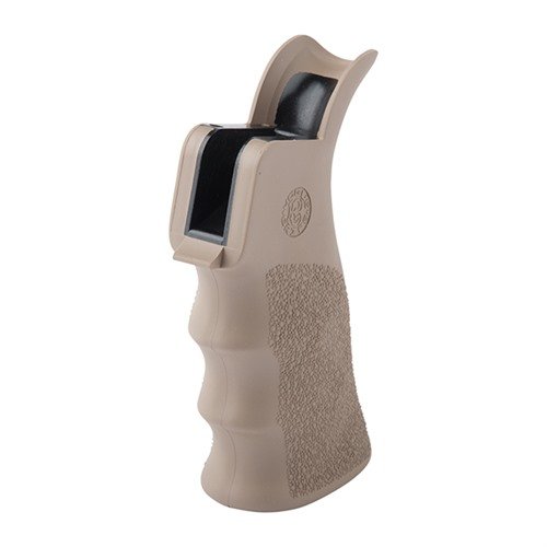 El grip HOGUE AR-15 con diseño ergonómico, textura Cobblestone ™ antideslizante y beavertail para mayor comodidad, ¡perfecto para tus necesidades de tiro!