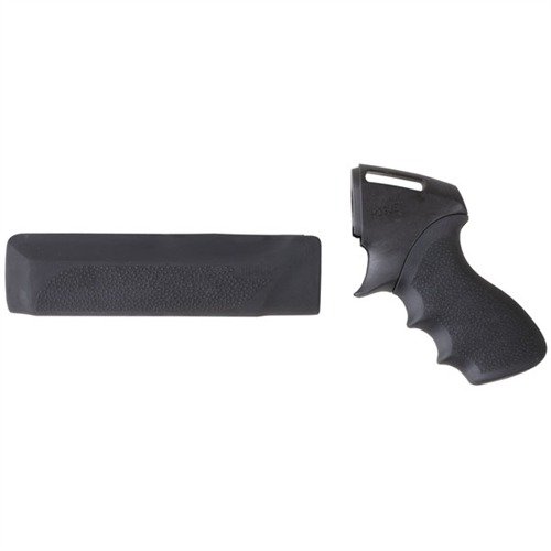 El grip y forend HOGUE TAMER ofrecen un agarre máximo y control del retroceso, con tecnología avanzada que amortigua la sensación de recoil, ideal para cualquier tirador.
