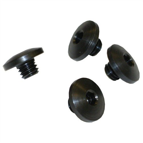 Los tornillos de agarre HOGUE en azul y acero inoxidable mantienen la apariencia original de tu arma, con cabezas hexagonales que evitan ranuras dañadas.