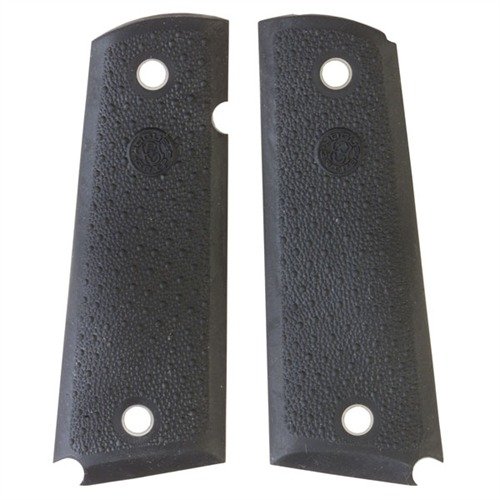 Las empuñaduras HOGUE para 1911 Auto ofrecen un agarre cómodo y antideslizante, absorbiendo el retroceso y mejorando el control con diseños en goma y madera.