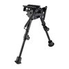 El bipode autolevelante Harris de 6-9" te permite ajustar la altura rápidamente en terrenos irregulares, con un sistema de bloqueo seguro y base clásica S-Series.