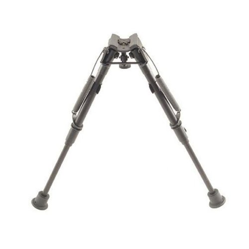 El 1A2-L BIPOD SLING SWIVEL MOUNT de HARRIS ofrece estabilidad, ajuste rápido de altura y no cambia el cero, ideal para rifles de acción de cerrojo.