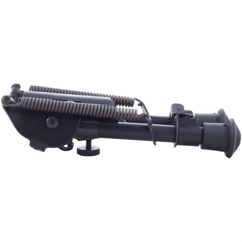 El 1A2-BRM BIPOD de HARRIS ofrece estabilidad en el tiro, patas telescópicas ajustables y montaje rápido en rifles de cerrojo, ideal para precisión en el campo.