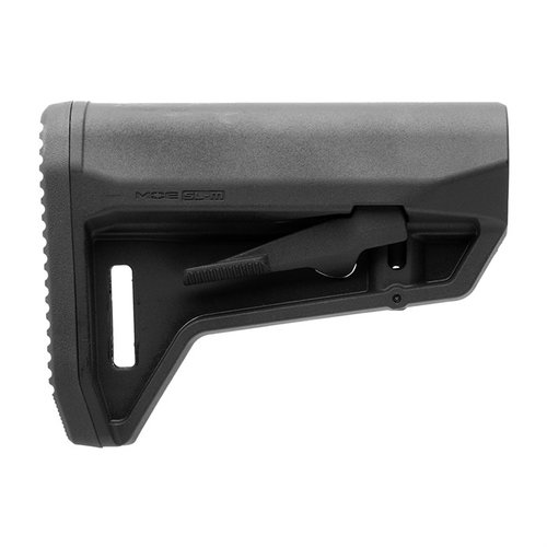 El MOE SL-M Carbine Stock es ideal para plataformas compactas, con un diseño ligero, ajuste ambidiestro y un pad antideslizante para mayor comodidad y estabilidad.