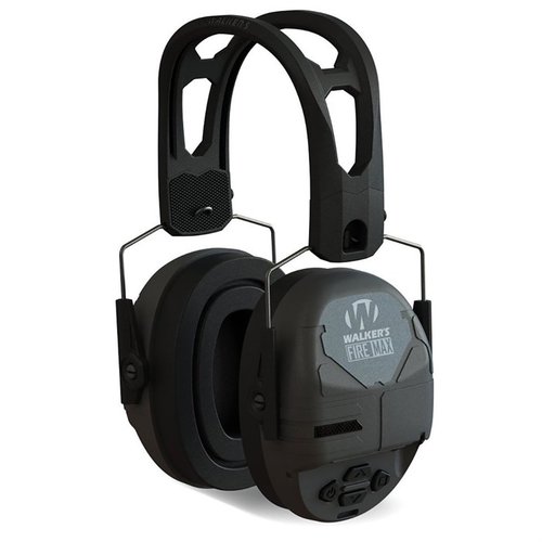 Los FireMax Digital Muff de Walkers Game Ear ofrecen protección auditiva recargable, 200 horas de batería, y sonido claro con 4 modos de frecuencia.