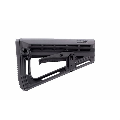 Mejora tu AR-15 con la culata WILSON COMBAT: ligera, ajustable, diseño táctico delgado, con puertos para sling QD y un cómodo soporte para la mejilla.