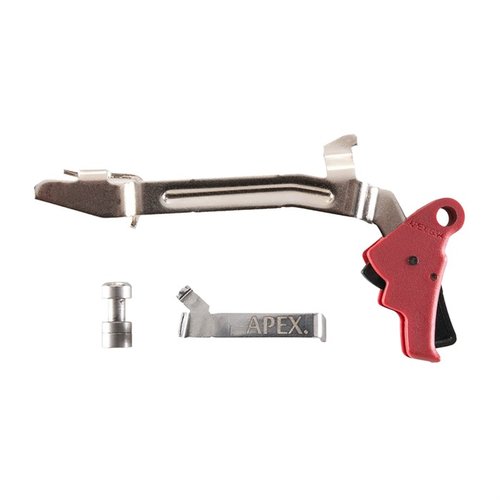 Mejora tu Glock® Gen 3/4 con el kit de acción de Apex: disparo más suave, menor peso, menor recorrido y un break nítido. ¡Instalación fácil y segura!