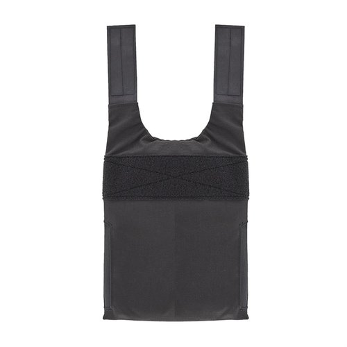 La LV-119 Rear Covert Plate Bag de Spiritus Systems ofrece un perfil bajo, ajuste interno del cummerbund y panel de velcro para identificadores, ideal para operaciones encubiertas.