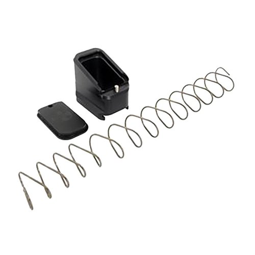 +5/4 MAG EXTENSION para CZ P10F/P09, diseño único que permite acceder al resorte y al seguidor sin quitar la extensión, ¡con garantía de por vida!