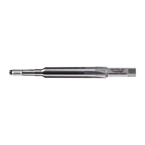 El Live Pilot Finish Chamber Reamer de Manson Precision corta cámaras suaves y precisas, minimizando el daño al estriado y asegurando la máxima precisión.
