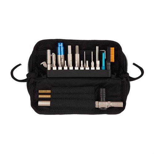 El PISTOL KIT FOR GLOCK® de Fix It Sticks incluye herramientas especializadas y un Torque Driver para un mantenimiento preciso y seguro de tu Glock®.