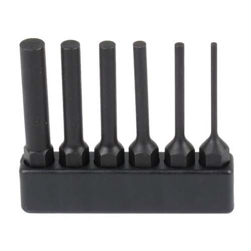 El Set de 6 Steel Pin Punches de FIX IT STICKS es perfecto para tus proyectos, compatible con cualquier Driver de 1/4" y fabricado en acero sólido.